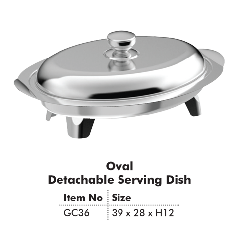 Oval Detachable Chafing Dish